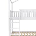 Pikkukuva 10 / 10: Hausbett Kinderbett Jugendbett 90x200 cm, kolme sänkyä, jatkettava, tilaa säästävä design, valkoinen