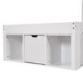 Pikkukuva 9 / 9: Yhden hengen sänky 90x200 cm, USB-portilla, laatikoilla ja säilytystilalla, monikäyttöinen, ilman patjaa, valkoinen