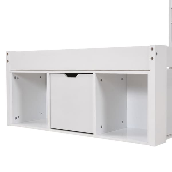 Yhden hengen sänky 90x200 cm, USB-portilla, laatikoilla ja säilytystilalla, monikäyttöinen, ilman patjaa, valkoinen