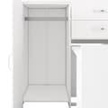 Pikkukuva 11 / 11: Etäinen 90x200 cm, mitä ausziehbarem Schreibtisch, Garderobe, Schubladen, Regalen und Leitern, Multifunktionales Kinderbett, Weiß