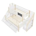 Pikkukuva 9 / 10: Hausbett, Kinderbett, Etagenbett, Graffiti-Brett, Treppe, Aufbewahrung, Slider, Tafel, 140*200cm & 90*200cm, Weiß