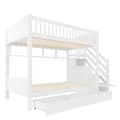 Pikkukuva 6 / 11: Etagenbit 90x200cm - Kinder-kuolain Schublade, Regal, Kleiderschrank ja Staufach - Weiß