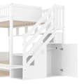 Miniatyrbillede 10 af 11: Etagenbit 90x200cm - Kinder bid med Ausziehbett, Regal, Kleiderschrank, Staufach - Weiß
