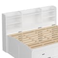 Pikkukuva 11 / 11: Schlafsofa 140x200cm - Daybett, Tagesbett, 3 Schubladen, Nachttischablage, LED-Fernbedienung, USB + Type-C - Weiß