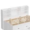 Pikkukuva 10 / 11: Schlafsofa 90x200cm - Daybett, Tagesbett, 3 Schubladen, Nachttischablage, LED-Fernbedienung, USB + Type-C - Weiß