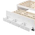 Pikkukuva 11 / 11: Schlafsofa 90x200cm - Daybett, Tagesbett, 3 Schubladen, Nachttischablage, LED-Fernbedienung, USB + Type-C - Weiß