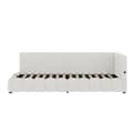 Pikkukuva 4 / 11: Daybett, 90\*200cm, Schlafsofa, Kevyt ruoste, LED-valo, Hydraulinen nostomekanismi, USB ja Type-C, Valkoinen