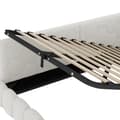 Pikkukuva 11 / 11: Daybett 140x200cm, Schlafsofa, LED-Lichtleiste, hydrauliikka, USB+Type-C, Vliesimitat, Weiß