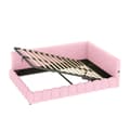 Pikkukuva 6 / 11: Daybett, 140x200cm, Schlafsofa, LED-Lichtleiste, hydraulischer Hebemechanismus, USB+Type-C, Vliesimitat, Pinkki