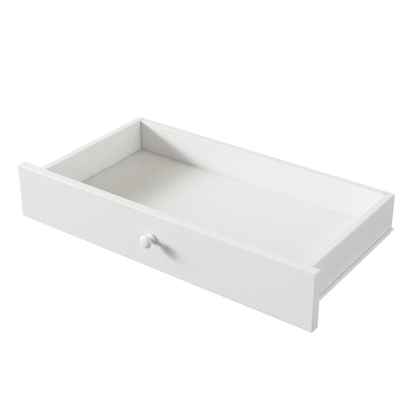 Tasainen sänky 90x200 cm latenruosteella (ilman patjaa) – 2 laatikkoa, minimalistinen, mänty, puu, valkoinen