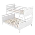 Pikkukuva 6 / 10: Etägenbett mit Leiter und Sicherheitsgeländer, umbaubar in 2 Betten, Holzbett für Kinder, 90(140)x200cm, Weiß