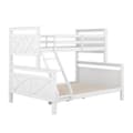 Pikkukuva 7 / 10: Etägenbett mit Leiter und Sicherheitsgeländer, umbaubar in 2 Betten, Holzbett für Kinder, 90(140)x200cm, Weiß