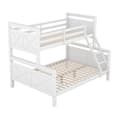 Pikkukuva 8 / 10: Etägenbett mit Leiter und Sicherheitsgeländer, umbaubar in 2 Betten, Holzbett für Kinder, 90(140)x200cm, Weiß