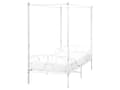 Miniatyrbillede 1 af 9: Enkeltseng Hvid Metal 90 x 200 Enkeltmandsseng Teenageseng Pige Seng Moderne Himmelseng Sengeramme Metalseng
