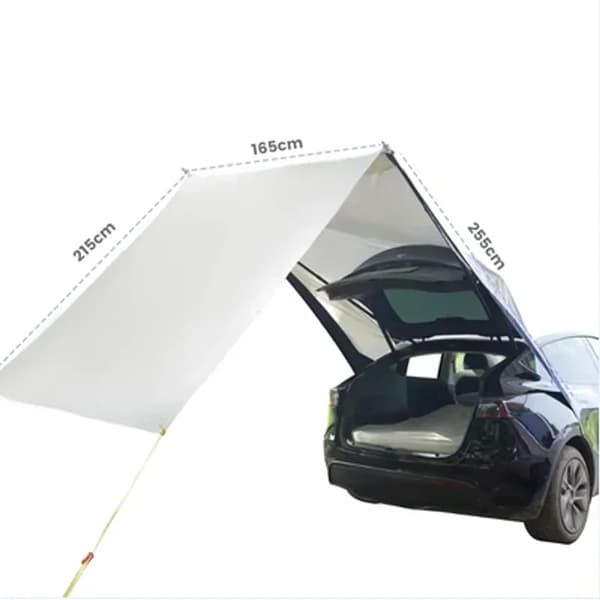 Kunstlæder, Bærbart Design, Nem Opsætning,Bagagerum canopy