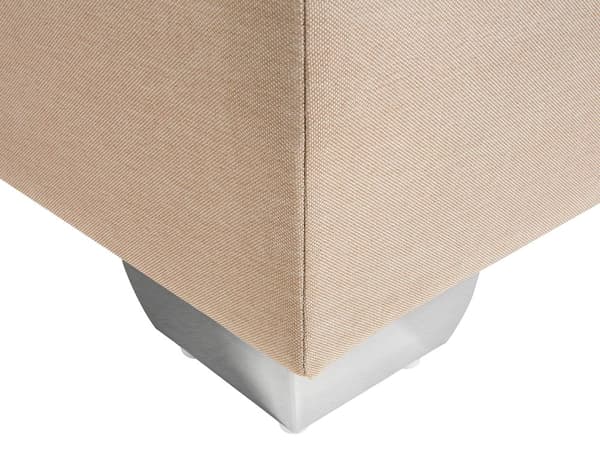 Dubbelsäng 180 x 200 cm Beige Kontinentalsäng med Madrass Modern