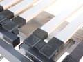 Miniatyrbild 6 av 11: Enkel Sängram Elektriskt Justerbar Stabila Träspjälar Metallram