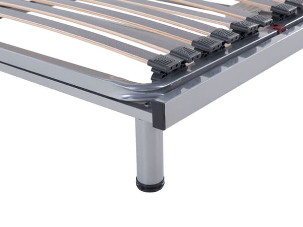 Enkel Sängram Elektriskt Justerbar Stabila Träspjälar Metallram