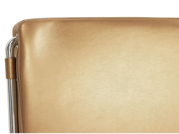 Vattensäng 160 x 200 cm Guld Läder med Tillbehör Modern Glam