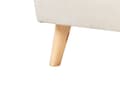 Miniatyrbild 8 av 10: Säng Beige Polyester Tyg Klädd Sängram Träben 90 x 200 cm Modern Design