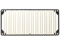 Pikkukuva 4 / 7: Sälepohja jaloilla 90 x 200 x 18-21 cm teräsrunko 24 poppeli sälettä yhdelle lasten