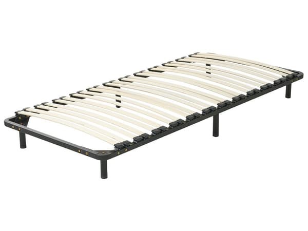 Sälepohja jaloilla 90 x 200 x 18-21 cm teräsrunko 24 poppeli sälettä yhdelle lasten