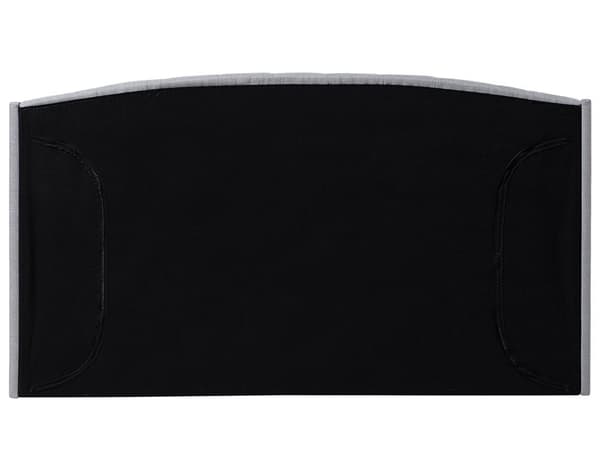 Dubbelsäng Ljusgrå Polyester Tyg Tuftad Huvudgavel 180 x 200 cm Sängram Lamellbotten Modern Design