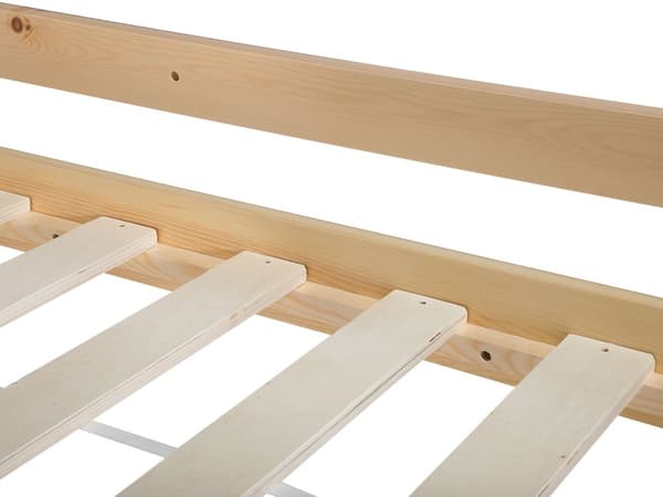 Våningssäng Ljust Trä 90 x 200 cm Furu plywood Lameller Stege Skandinavisk Barnrum