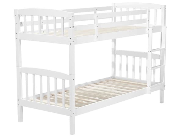 Våningssäng Vit Tall 90 x 200 cm 2 Personer Barn Sovrum Barnrum