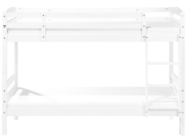 Våningssäng Vit Tall 90 x 200 cm 2 Personer Barn Sovrum Barnrum