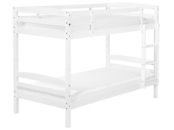 Våningssäng Vit Tall 90 x 200 cm 2 Personer Barn Sovrum Barnrum