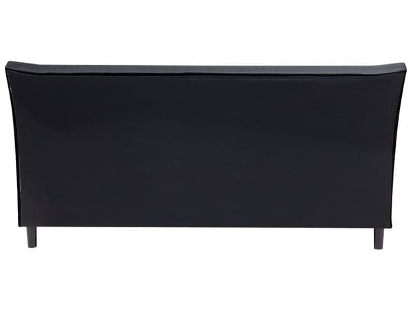 Dubbelsäng Mörkgrå Polyester Träben Tuftad Huvudgavel Lamellbotten 180 x 200 cm Modern Design