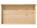Pikkukuva 4 / 6: Sängynaluslaatikko vaalea puu 97 x 58 cm mänty pyörillä 2 kpl minimalistinen skandinaavinen