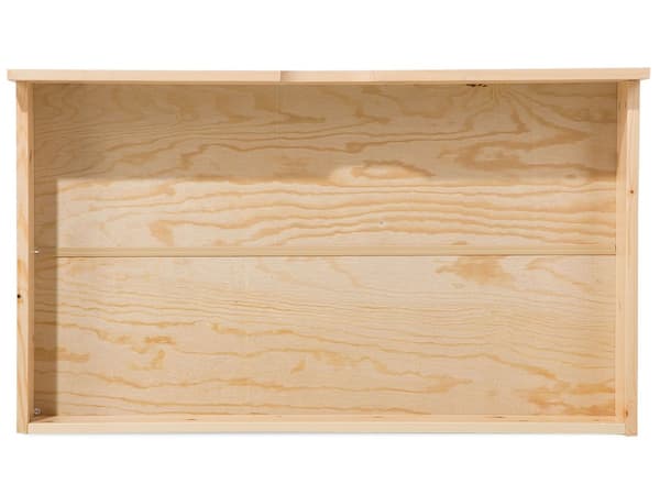 Sängynaluslaatikko vaalea puu 97 x 58 cm mänty pyörillä 2 kpl minimalistinen skandinaavinen