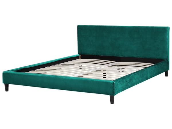 Parisänky tummanvihreä 180 x 200 cm samettiverhoilu sälepohja irrotettava päällinen minimalistinen