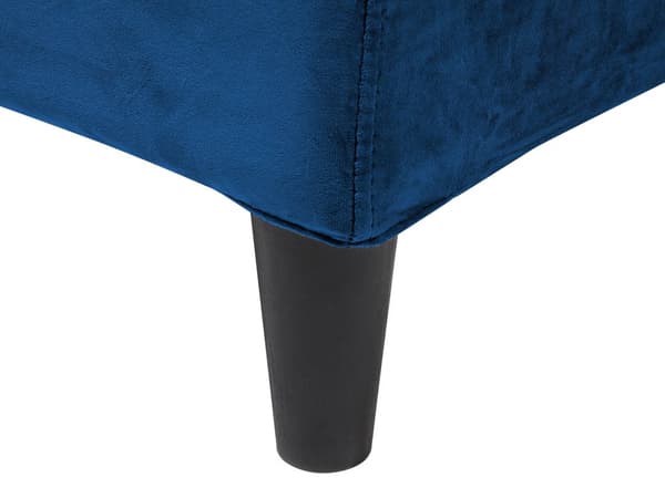 Parisänky tummansininen 180 x 200 cm samettiverhoilu sälepohja irrotettava päällinen minimalistinen