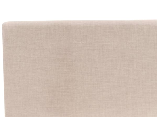 Parisänky beige 160 x 200 cm kangasverhoilu sälepohja irrotettava päällinen minimalistinen