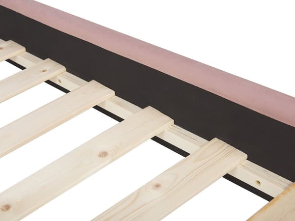 Parisänky vaaleanpunainen 180 x 200 cm sametti sälepohja napitettu timanttitikkaus glamour