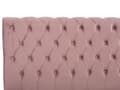 Miniatyrbillede 7 af 10: Seng med pink velourramme 180 x 200 cm med quiltet sengegavl glamourstil