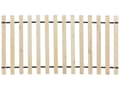 Miniatyrbillede 7 af 11: Beige Polstret Seng 90 x 200 cm med en Ramme og en Sengegavl med Dekorative Knapper