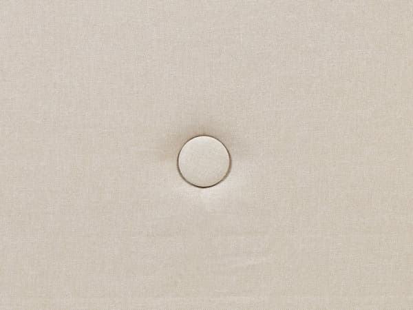 Seng Lyst Træ Beige Polyester 180 x 200 cm Dobbeltseng med Opbevaring Kvalitets Sengegavl Knappet Moderne Minimalistisk Sengestel