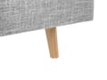 Miniatyrbillede 10 af 11: Seng Lyst Træben Beige Polyester Stof 180 x 200 cm Trekvart Seng Halvanden Mands Sengegavl Knappet Moderne Minimalistisk Sengestel