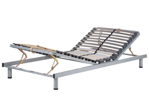 Justerbar Sengeramme 90 x 200 cm Stål 26 Lameller