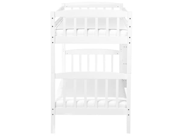 Køjeseng Hvid Fyrretræ 90 x 200 cm Højseng med Stige til Børneværelse Juniorseng Skandinavisk Design Soveværelse Inspiration