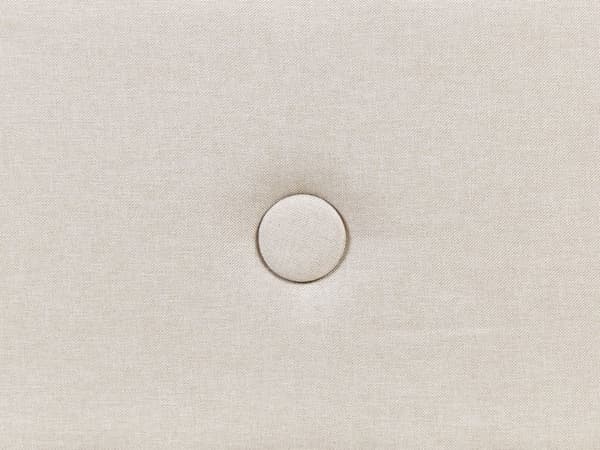 Seng Lyst Træben Beige Polyester Stof 160 x 200 cm Dobbeltseng Kvalitets Sengegavl Knappet Moderne Minimalistisk Sengestel