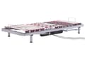 Miniatyrbillede 4 af 10: Sengeramme Grå Stål Birketræ 90 x 200 cm Elektrisk Justerbar Lamelbund Hoved og Fodende Stabile Lameller Soveværelse Senge Tilbehør