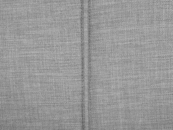 Dobbeltseng Grå Polyester Stof 160 x 200 cm Dekorativ Lav Sengeramme Moderne Høj Sengegavl Nakkestøtte Soveværelse Indretning Inspiration