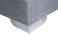 Miniatyrbillede 5 af 9: Kontinentalseng Lysegrå Sølv Polyester Metalben 180 x 200 Dobbeltseng Boxmadras med Sengeramme og Hovedgærde Moderne Komfortabel Kvalitetseng
