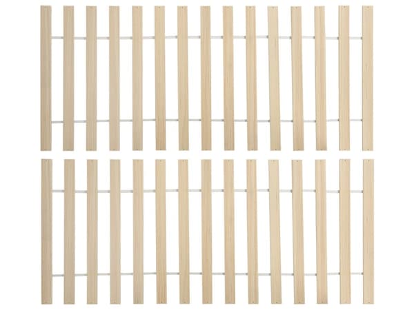 En let træseng med sengegavl 160 x 200 cm rustikt design gummitræ Lys træfarve Soveværelse