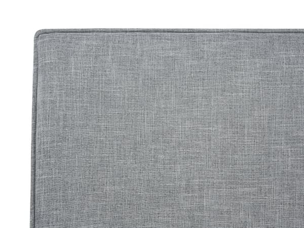 Grå polstret dobbeltseng 160 x 200 cm med stel og sengegavl skandinavisk stil